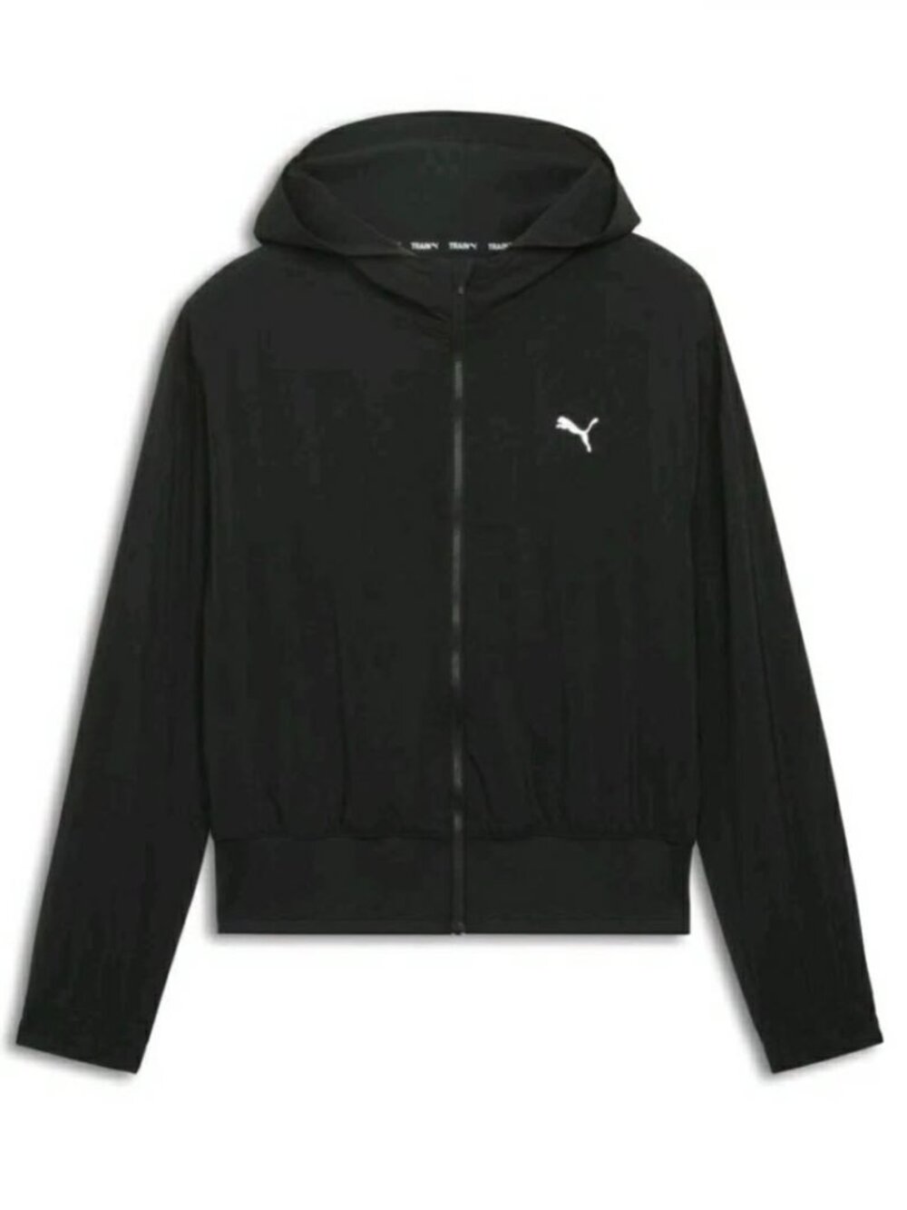 NWT PUMA Woman's Train Favorite Full Zip Hooded Sweatshirt Black 3X